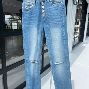 Flying Monkey Light Blue Straight Leg Jeans